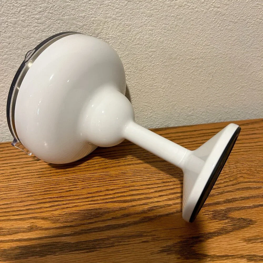 Elegant White Margarita Glass with Lid